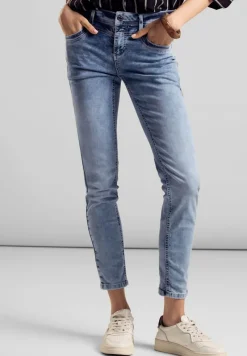 Street One Jeans*Slim Fit Jeans light blue random wash