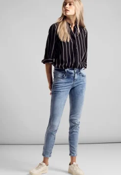 Street One Jeans*Slim Fit Jeans light blue random wash