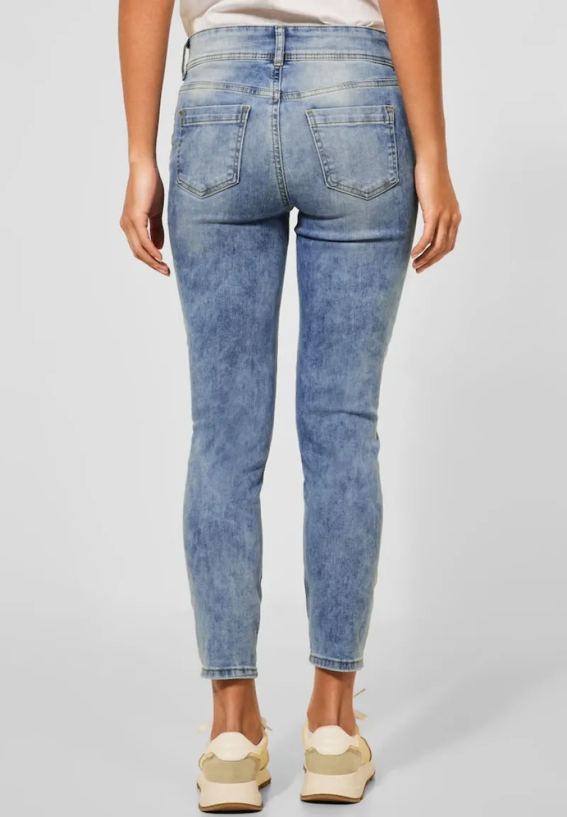 Street One Jeans*Slim Fit Jeans light blue random wash