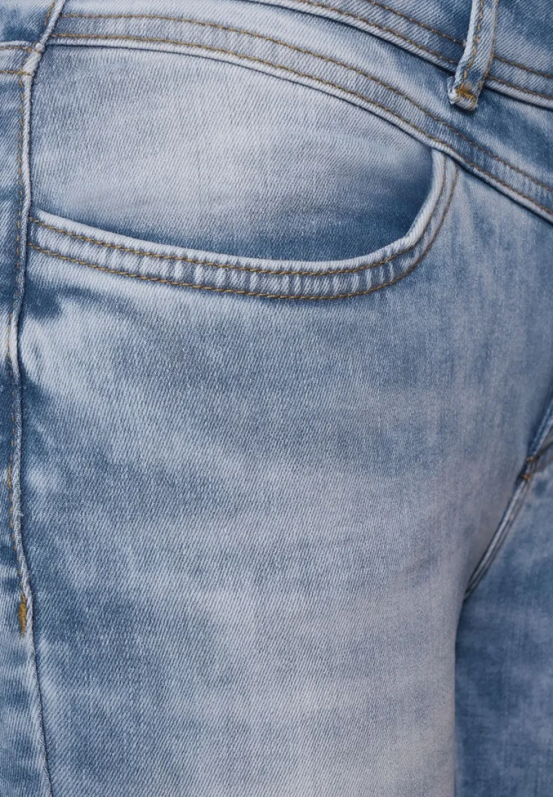 Street One Jeans*Slim Fit Jeans light blue random wash