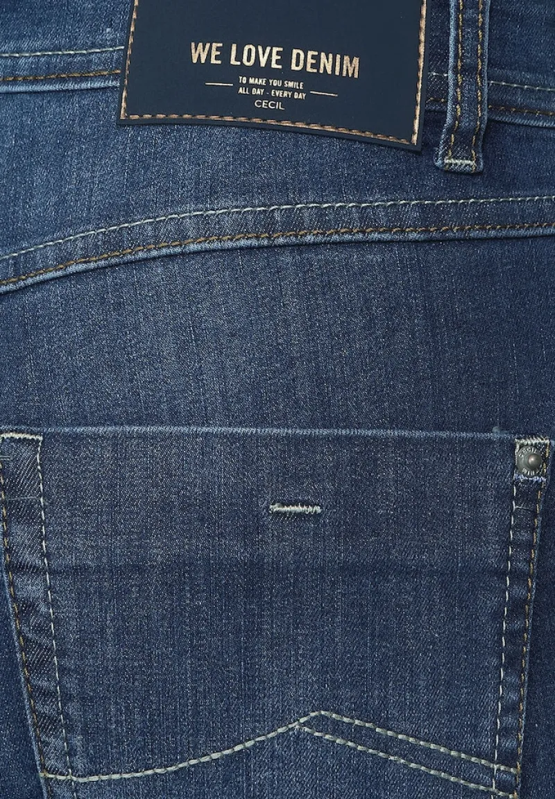 Cecil Jeans*Slim Fit Jeans mid blue wash