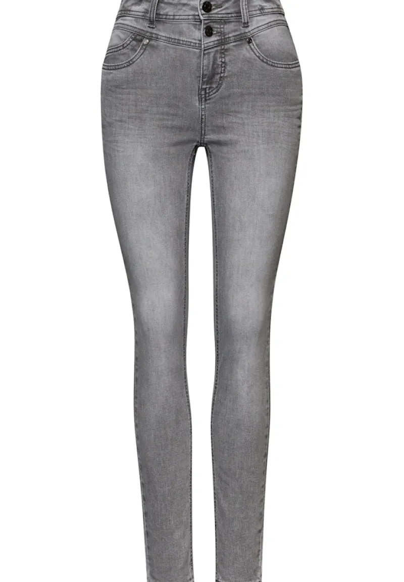 Street One Jeans*Slim Fit Jeans mid grey washed