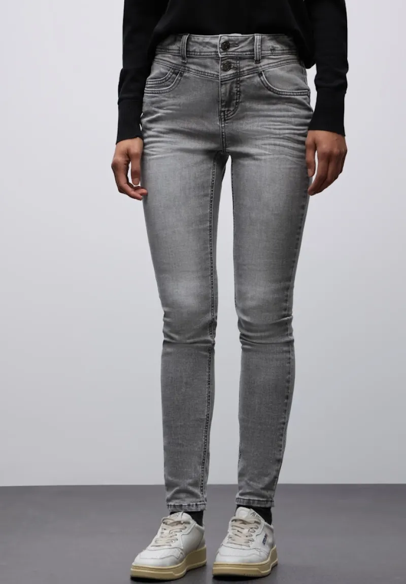 Street One Jeans*Slim Fit Jeans mid grey washed