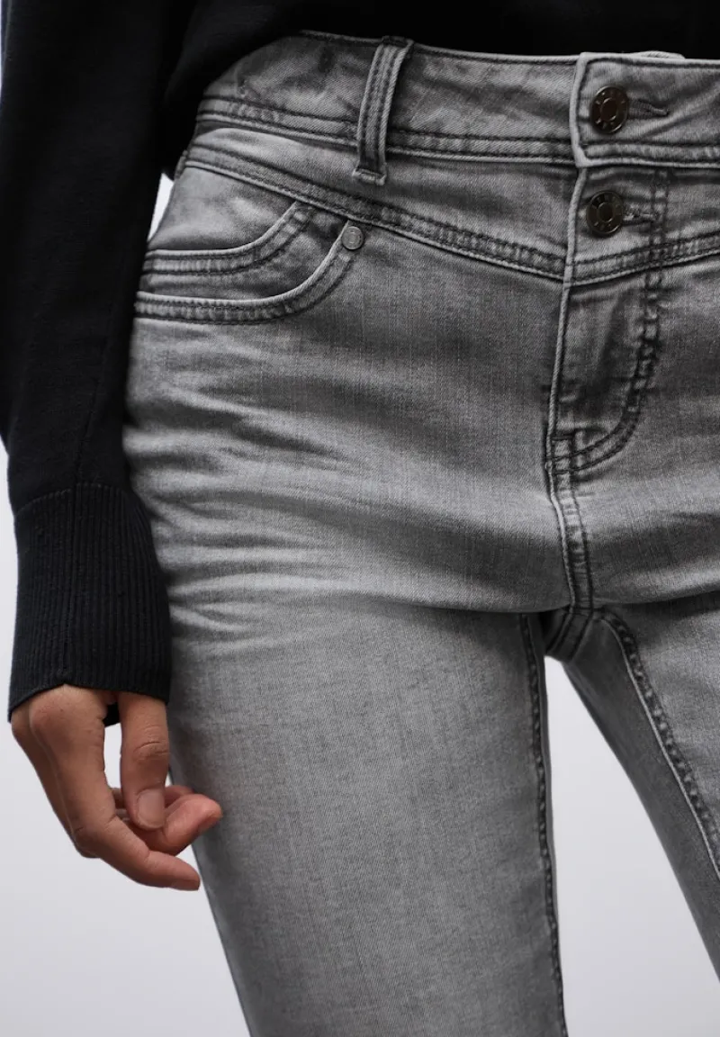 Street One Jeans*Slim Fit Jeans mid grey washed