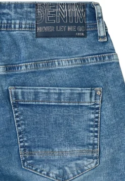 Cecil Jeans*Slim Fit Jeans mit Detail authentic used wash
