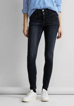 Street One Jeans*Slim Fit Thermojeans authentic blue black wash