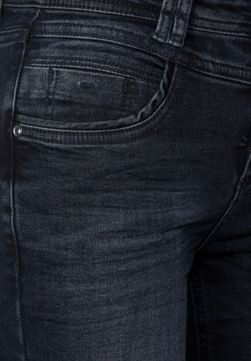 Street One Jeans*Slim Fit Thermojeans authentic blue black wash