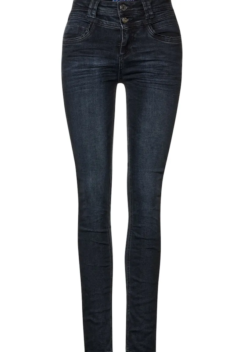 Street One Jeans*Slim Fit Thermojeans authentic blue black wash