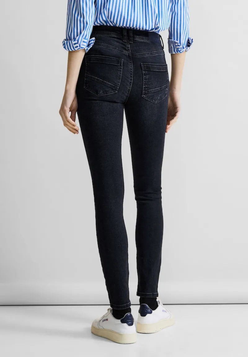 Street One Jeans*Slim Fit Thermojeans authentic blue black wash