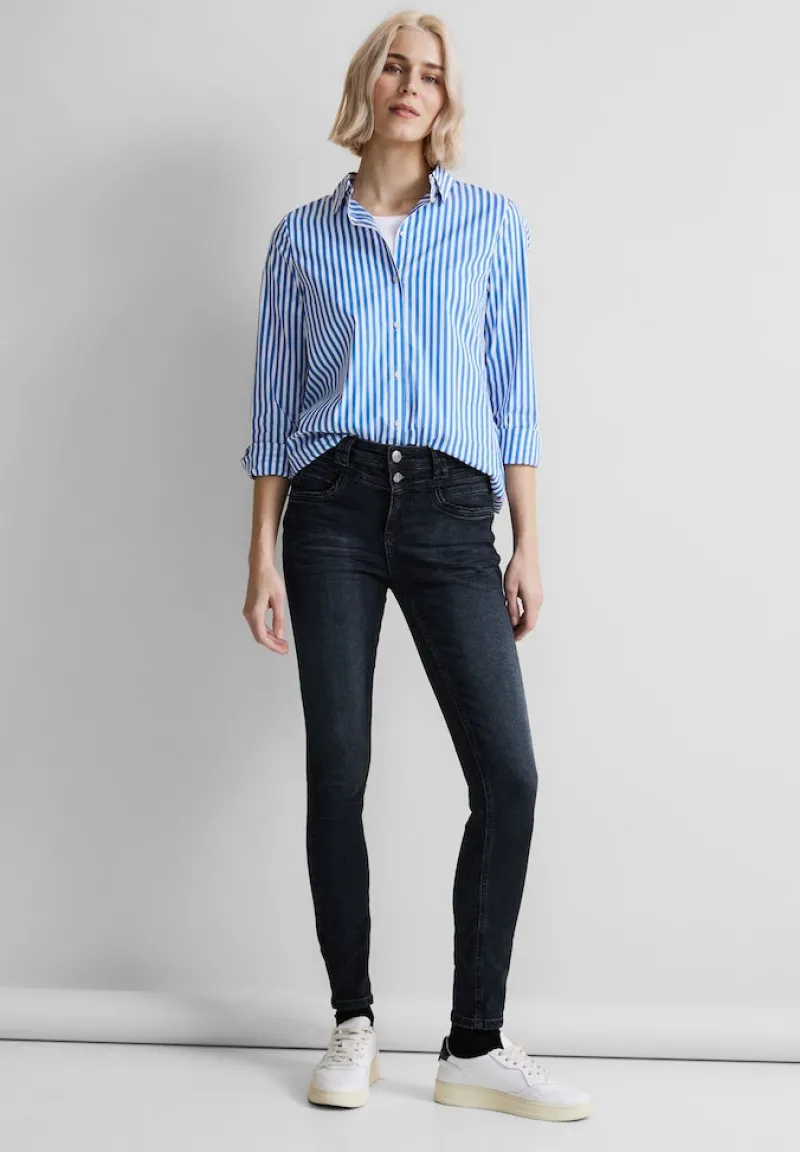 Street One Jeans*Slim Fit Thermojeans authentic blue black wash