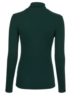 Tommy Hilfiger Shirts*SLIM MODAL RIB ROLL-NK TOP hunter