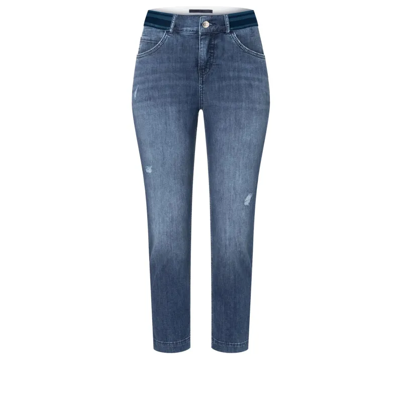 MAC Shorts*Slim Sport mid blue used wash