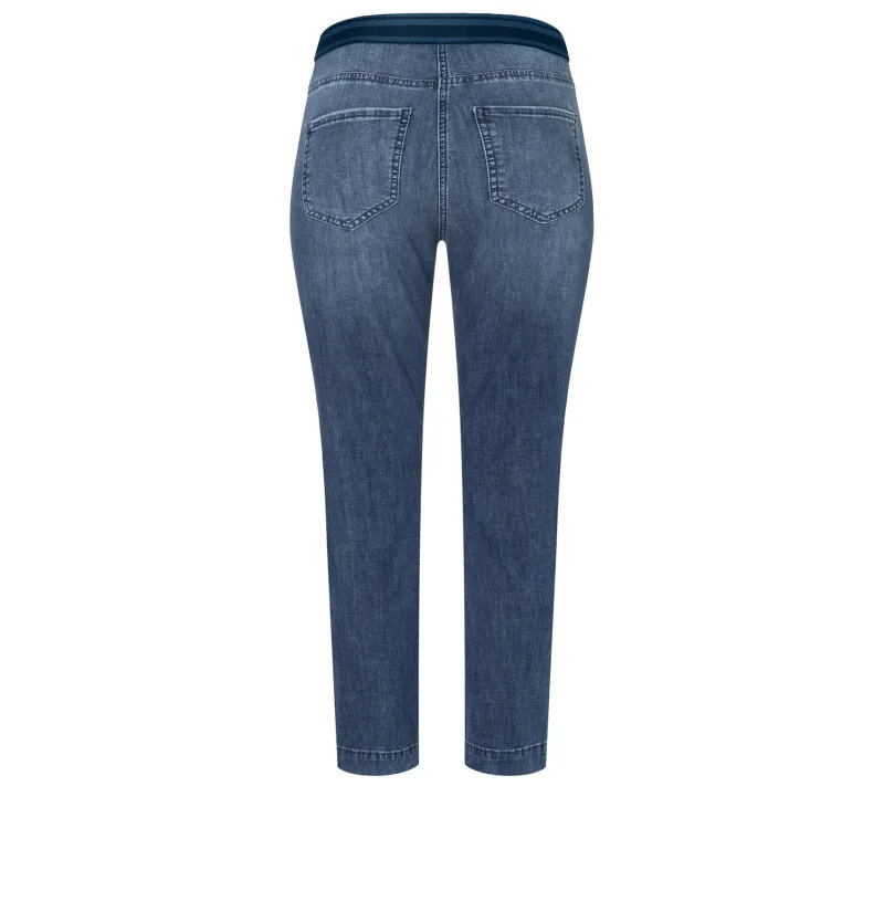 MAC Shorts*Slim Sport mid blue used wash