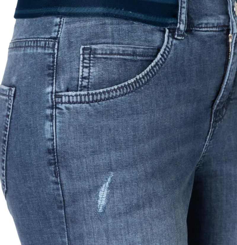 MAC Shorts*Slim Sport mid blue used wash