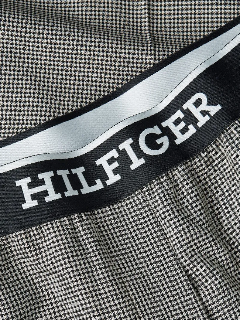 Tommy Hilfiger Hosen*SLIM STRAIGHT LOGO PANT white check
