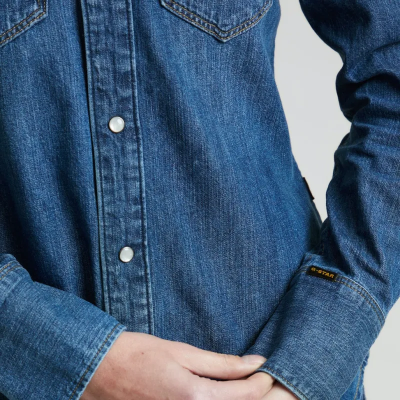G-star Raw Blusen*Slim Western shirt ls wmn worn in windward