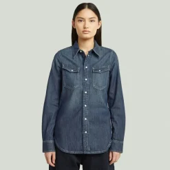 G-star Raw Blusen*Slim western shirt ls wmn antique faded hurricane