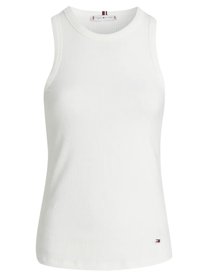 Tommy Hilfiger Shirts*SLIM 5X2 RIB TANK TOP NS ecru