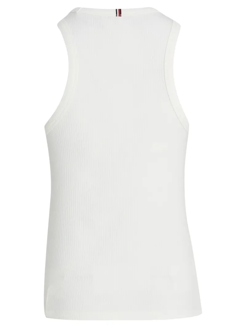 Tommy Hilfiger Shirts*SLIM 5X2 RIB TANK TOP NS ecru