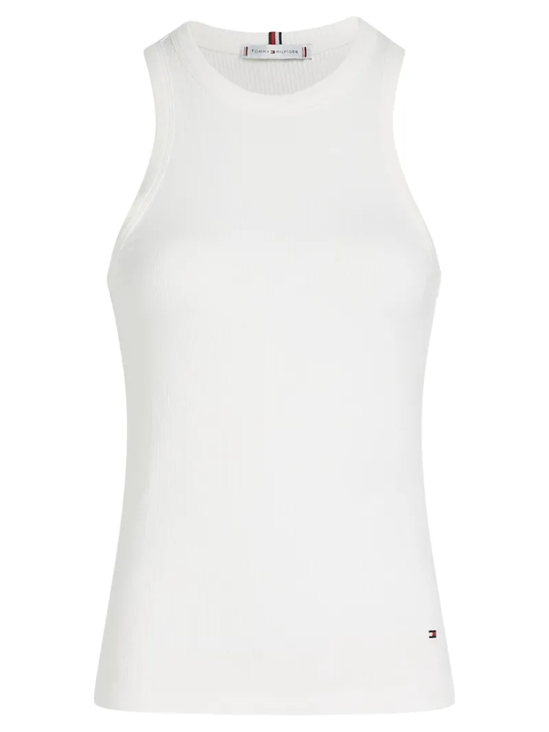 Tommy Hilfiger Shirts*SLIM 5X2 RIB TANK TOP NS ecru
