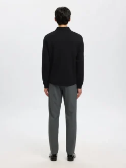 Selected Pullover & Sweatshirts*SLMEMANUEL SOFT FULL ZIP SWEAT NOOS Black