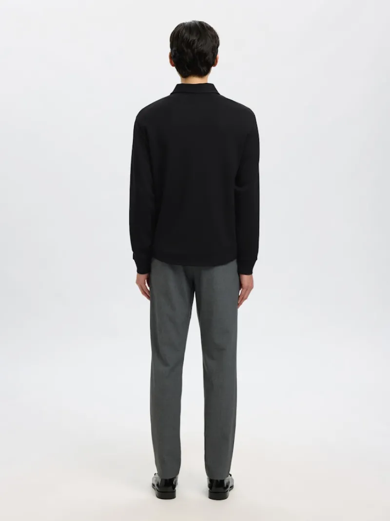 Selected Pullover & Sweatshirts*SLMEMANUEL SOFT FULL ZIP SWEAT NOOS Black