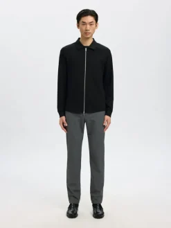 Selected Pullover & Sweatshirts*SLMEMANUEL SOFT FULL ZIP SWEAT NOOS Black