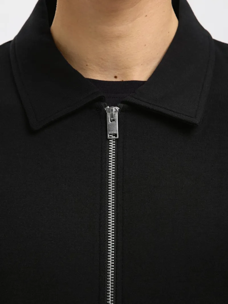 Selected Pullover & Sweatshirts*SLMEMANUEL SOFT FULL ZIP SWEAT NOOS Black