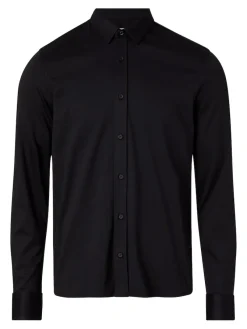 Calvin Klein Hemden|Big Boys*SMOOTH COTTON POCKET SLIM SHIRT ck black