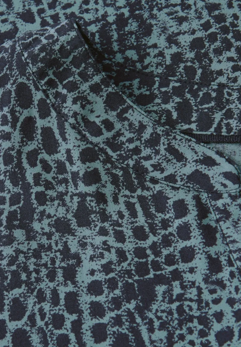 Street One Blusen*Snake Print Blusenshirt deepwater blue