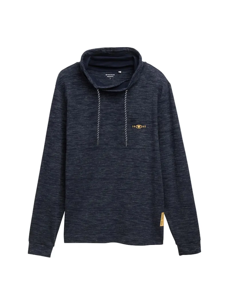 Tom Tailor Shirts|Big Boys*Snood Langarmshirt mit Brusttasche sky captain blue stripy inject