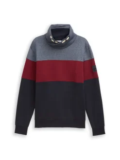 Tom Tailor Big Boys|Pullover & Sweatshirts*Snood Sweatshirt mit Colour Blocking cabarnet bordeaux red