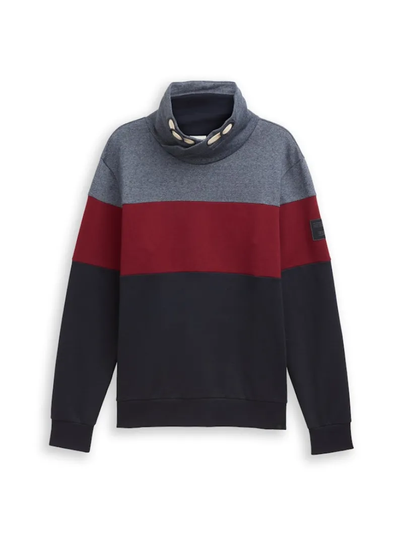 Tom Tailor Big Boys|Pullover & Sweatshirts*Snood Sweatshirt mit Colour Blocking cabarnet bordeaux red