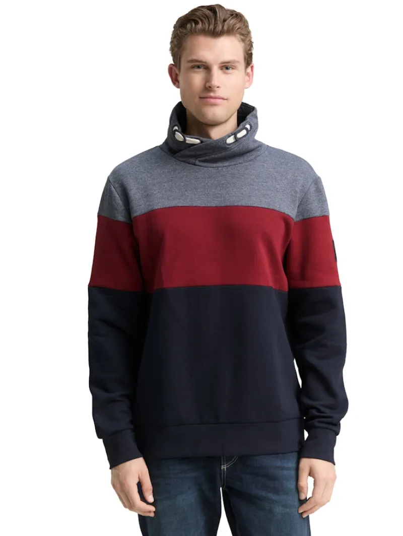 Tom Tailor Big Boys|Pullover & Sweatshirts*Snood Sweatshirt mit Colour Blocking cabarnet bordeaux red