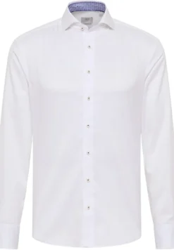 ETERNA Hemden|Big Boys*Soft Luxury Shirt Twill Langarm off-white
