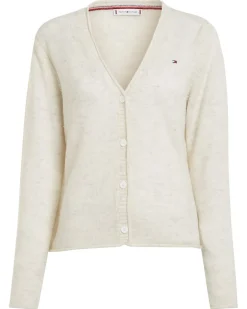 Tommy Hilfiger Pullover & Sweatshirts*SOFT WOOL V-NK CARDIGAN ancient white