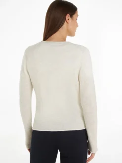 Tommy Hilfiger Pullover & Sweatshirts*SOFT WOOL V-NK CARDIGAN ancient white