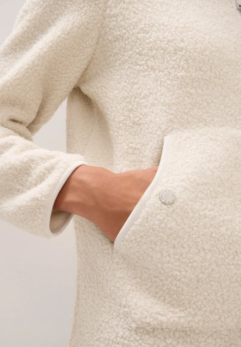 Cecil Jacken*Softe Jacke mit Zipper teddy vanilla white