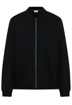 Cecil Pullover & Sweatshirts*Softe Piquée Jacke Black