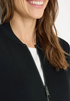 Cecil Pullover & Sweatshirts*Softe Piquée Jacke Black