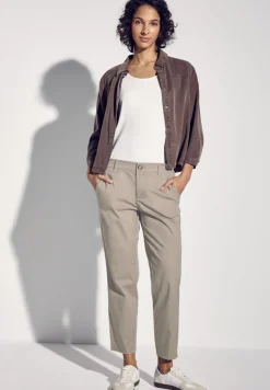 Street One Hosen*Softe Twill Chino buff grey