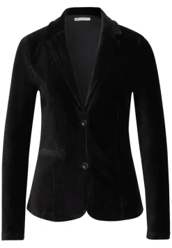 Street One Jacken*Softer Cordblazer Black