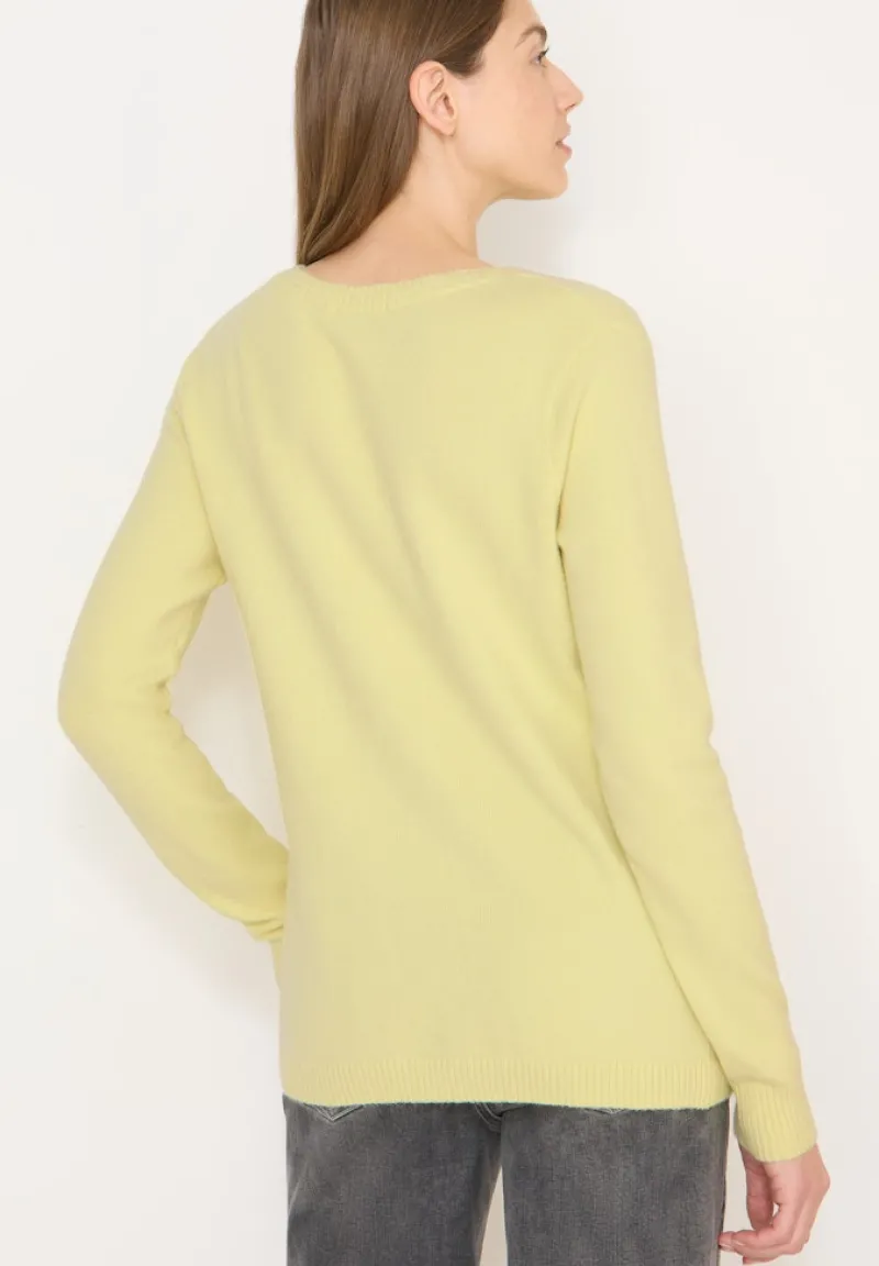 Cecil Pullover & Sweatshirts*Softer Pullover in Unifarbe iced yellow