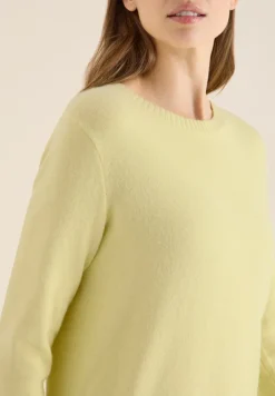Cecil Pullover & Sweatshirts*Softer Pullover in Unifarbe iced yellow