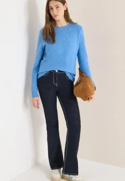 Cecil Pullover & Sweatshirts*Softer Pullover in Unifarbe fountain blue melange