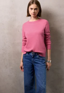 STREET ONE STUDIO Pullover & Sweatshirts*Softer Pullover mit Details candy pink mel.