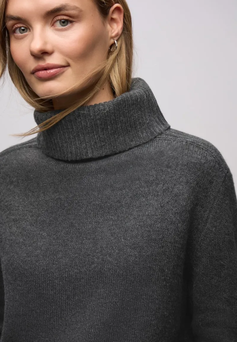 Street One Pullover & Sweatshirts*Softer Rollkragenpullover gravel grey mel.