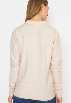 Cecil Pullover & Sweatshirts*Softer Strukturpullover oat milk beige melange