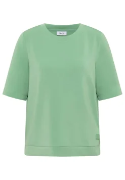 Cecil Shirts*Softes Cupro Touch T-Shirt fennel green