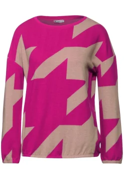 Street One Shirts*Softes Jacquardshirt lavish pink